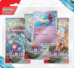 Pokemon Scarlet and Violet - Stellar Crown - 3 Pack Blister - Latias - Collector's Avenue