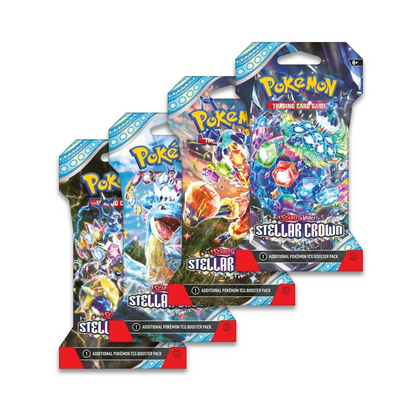 Pokemon Scarlet and Violet - Stellar Crown - Sleeved Booster Bundle (24 Packs) - Collector's Avenue