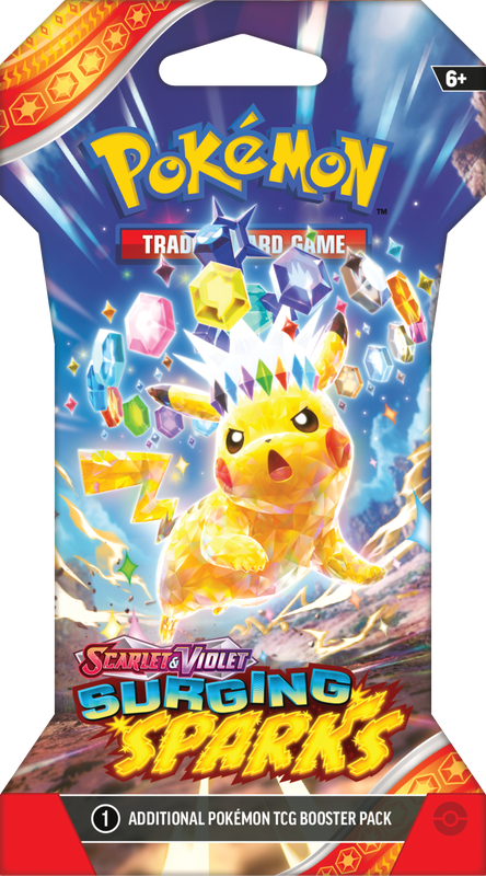 Pokemon Scarlet and Violet - Surging Sparks - Sleeved Booster Pack