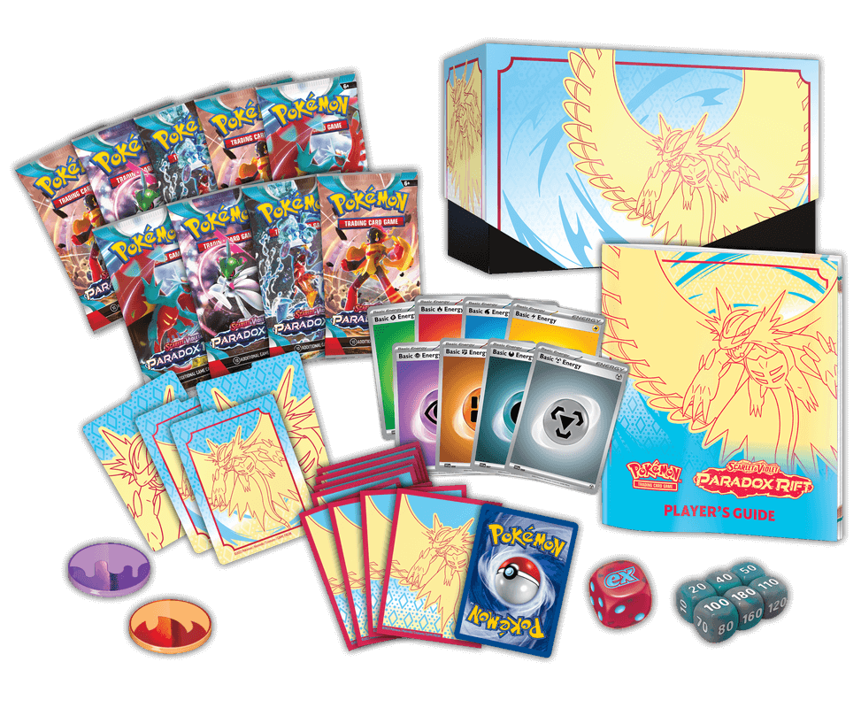 Pokemon Scarlet and Violet Paradox Rift Elite Trainer Box - Roaring Moon - Collector's Avenue