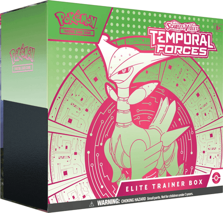 Pokemon Scarlet and Violet Temporal Forces Elite Trainer Box - Iron Leaves - Collector's Avenue