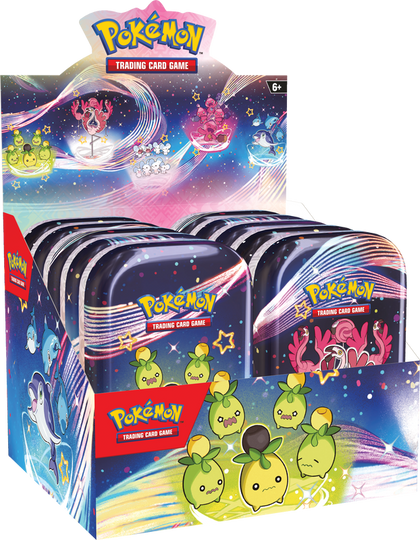 Pokemon Scarlet and Violet Paldean Fates Mini Tin Display (10 Tins) - Collector's Avenue