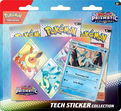 Pokemon TCG Scarlet & Violet Prismatic Evolutions Tech Sticker Collection Glaceon