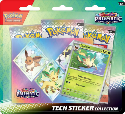 Pokemon TCG Scarlet & Violet Prismatic Evolutions Tech Sticker Collection Leafeon