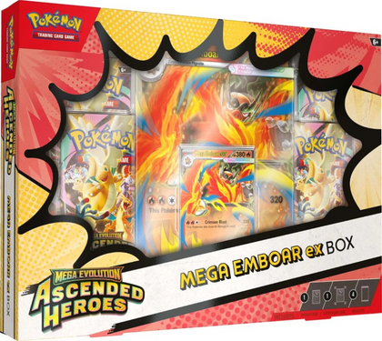 Pokemon - Mega Evolution Ascended Heroes - Mega Emboar ex Box