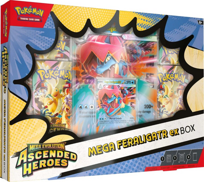 Pokemon - Mega Evolution Ascended Heroes - Mega Feraligatr ex Box