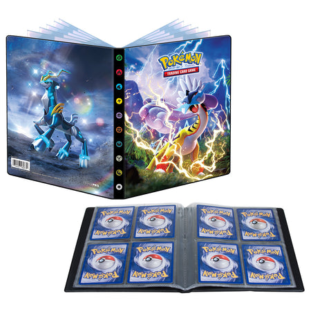 Pokemon Scarlet and Violet Temporal Forces Raging Bolt and Iron Crown Ultra PRO 4-Pocket Portfolio - Collector's Avenue