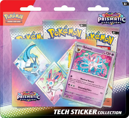 Pokemon Scarlet & Violet - Prismatic Evolutions - Tech Sticker Collection - Sylveon