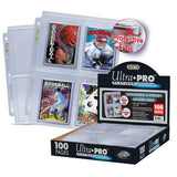 Ultra PRO Premium Series 4-Pocket Secure Pages for Toploaders (100 Count Box)