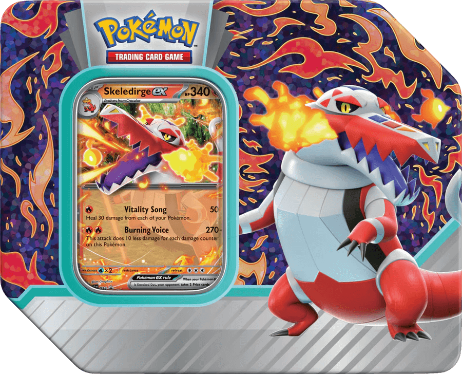 Pokemon Paldea Partners Tin - Skeledirge - Collector's Avenue