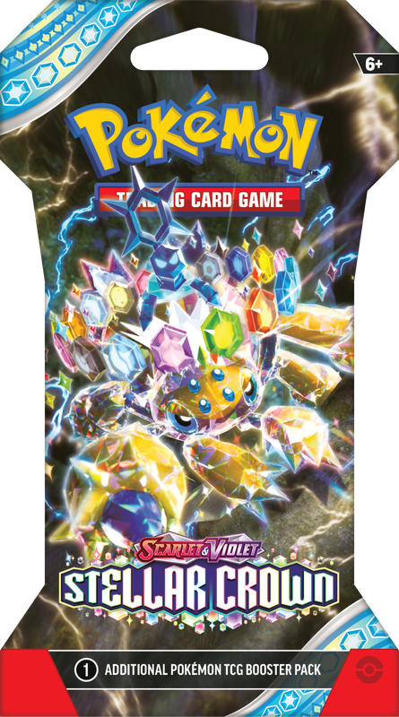 Pokemon Scarlet and Violet - Stellar Crown - Sleeved Booster Pack - Collector's Avenue