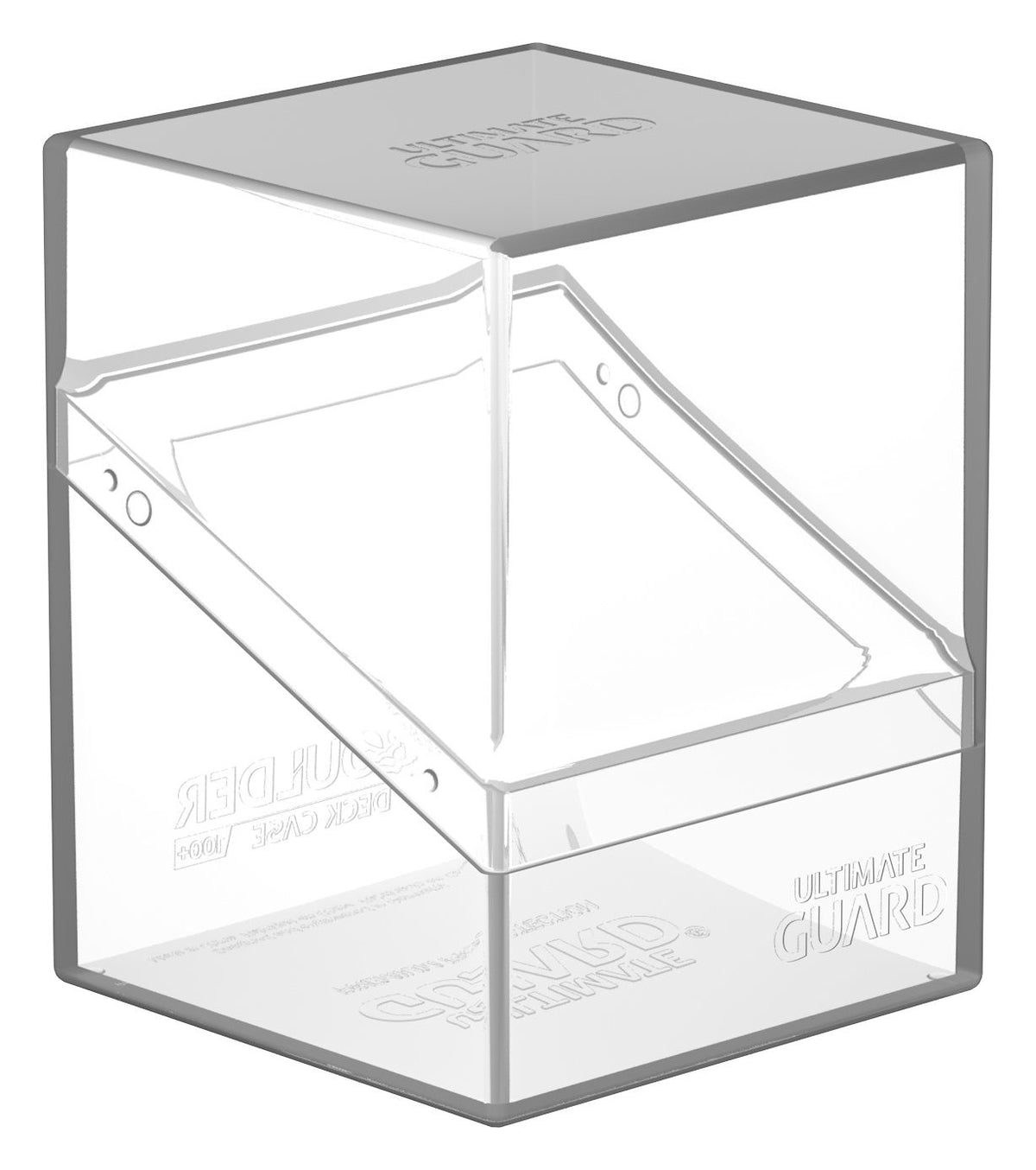 Ultimate Guard - Boulder 100+ Deck Box Case - Clear - Collector's Avenue