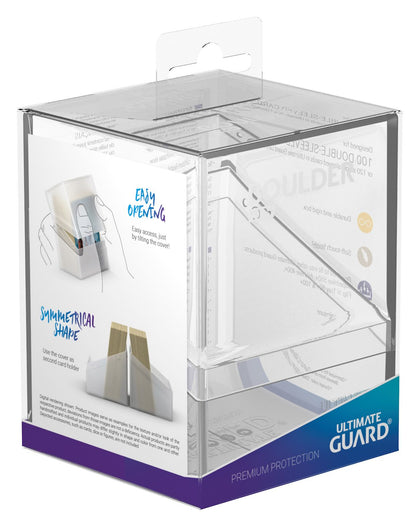 Ultimate Guard - Boulder 100+ Deck Box Case - Clear - Collector's Avenue