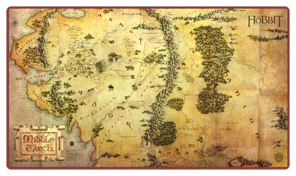 Ultimate Guard - Playmat - The Hobbit - Map: Middle - Earth