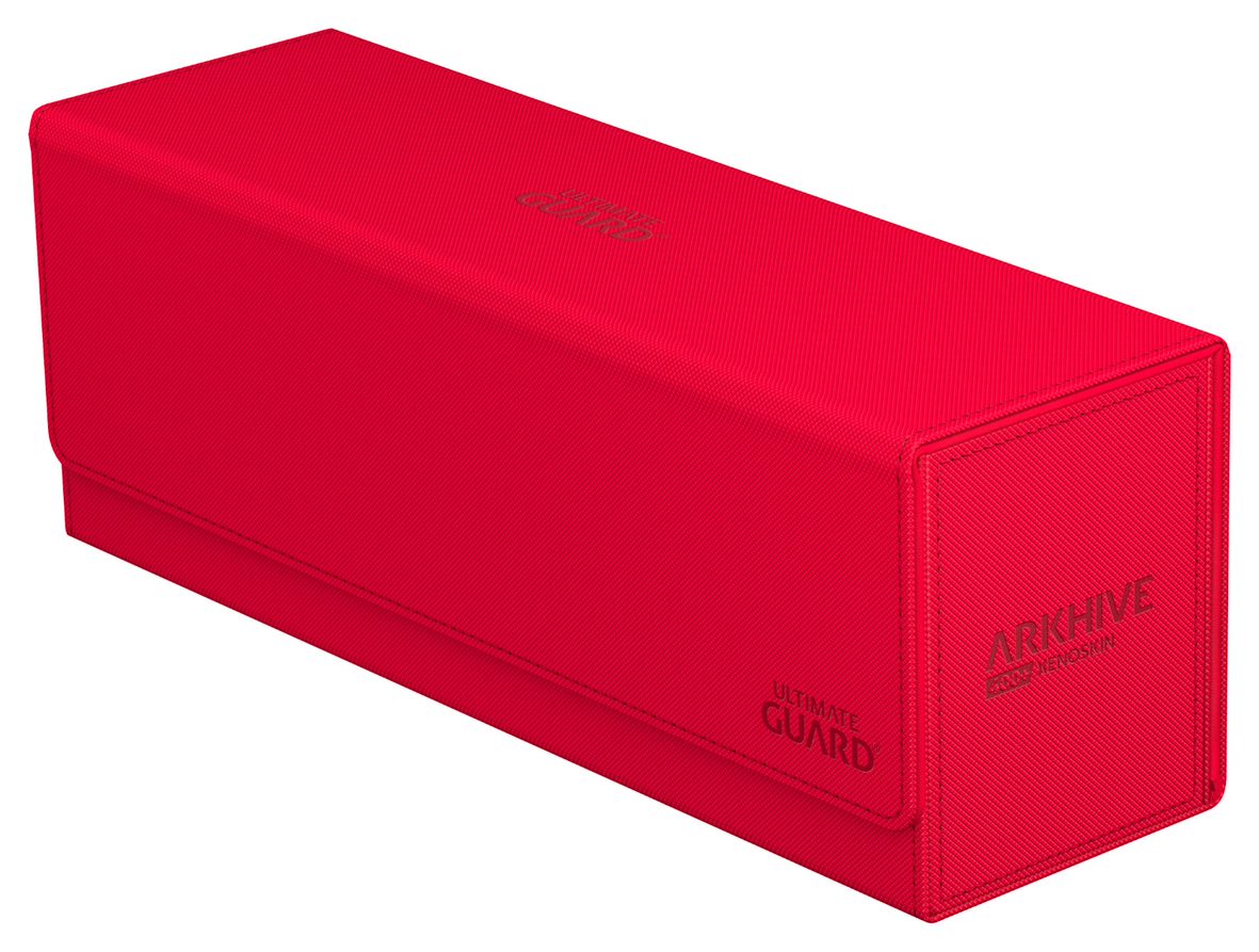 Ultimate Guard Deck Case Arkhive Xenoskin 400+ Monocolor Red - Collector's Avenue