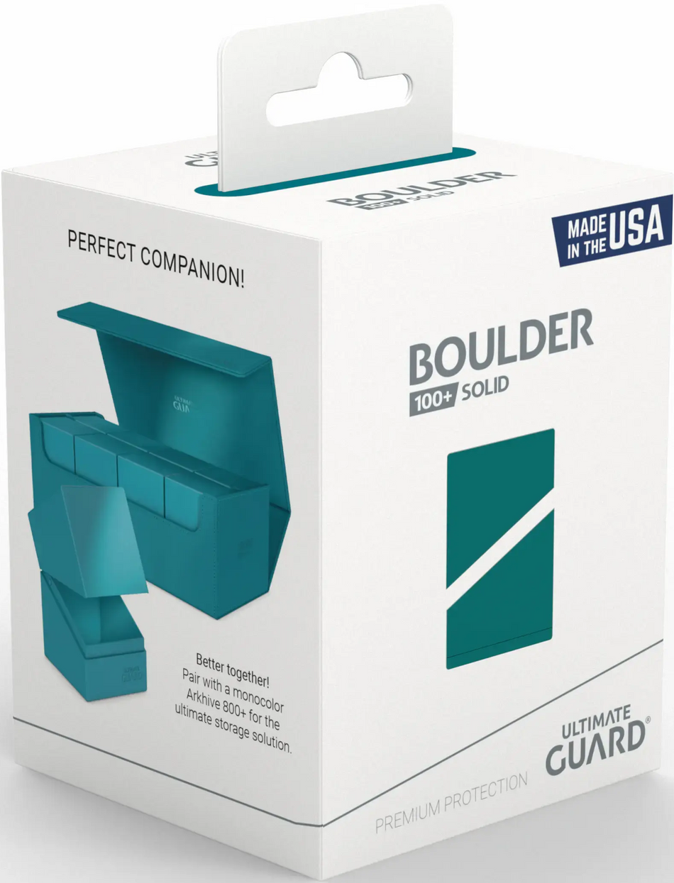 Ultimate Guard Boulder 100+ Deck Box Case - Petrol - Collector's Avenue