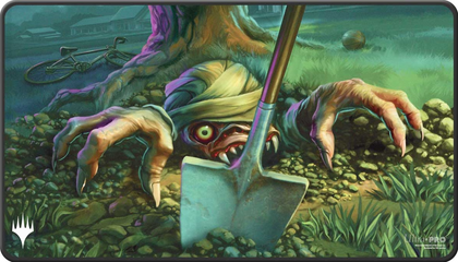 MTG Magic The Gathering Ultra Pro Playmat - Duskmourn - Black Stitched Guest Artist 1