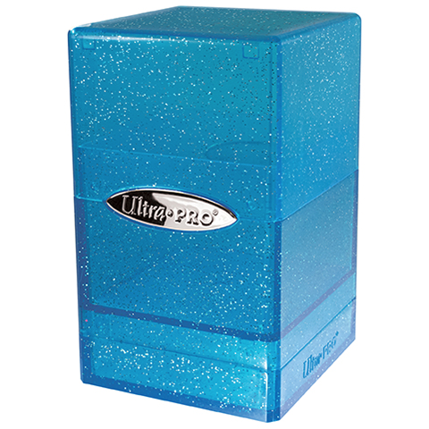 Ultra PRO Deck Box - Satin Tower Glitter Blue - Collector's Avenue