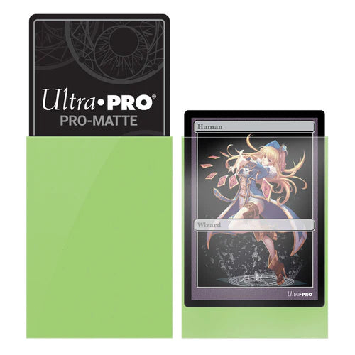 Ultra PRO Pro-Matte Small Deck Protector Sleeves 60ct Lime Green - Collector's Avenue