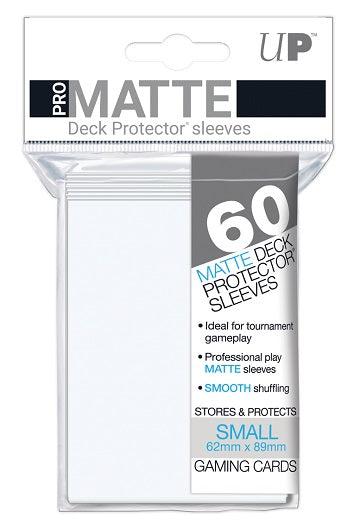 Ultra PRO Pro-Matte Small Deck Protector Sleeves 60ct White - Collector's Avenue