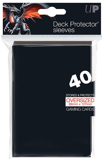 Ultra PRO Deck Protector Top Loading Oversized Sleeves Black - Collector's Avenue