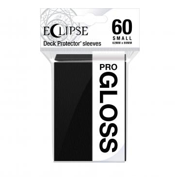 Ultra PRO Small Deck Protectors 60ct Pro Gloss Eclipse Jet Black - Collector's Avenue