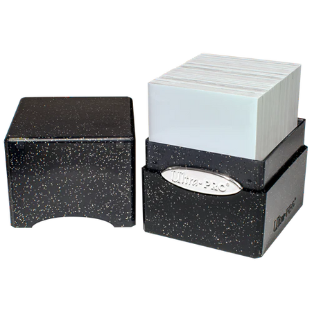 Ultra PRO Satin Cube Deck Box Glitter Black - Collector's Avenue