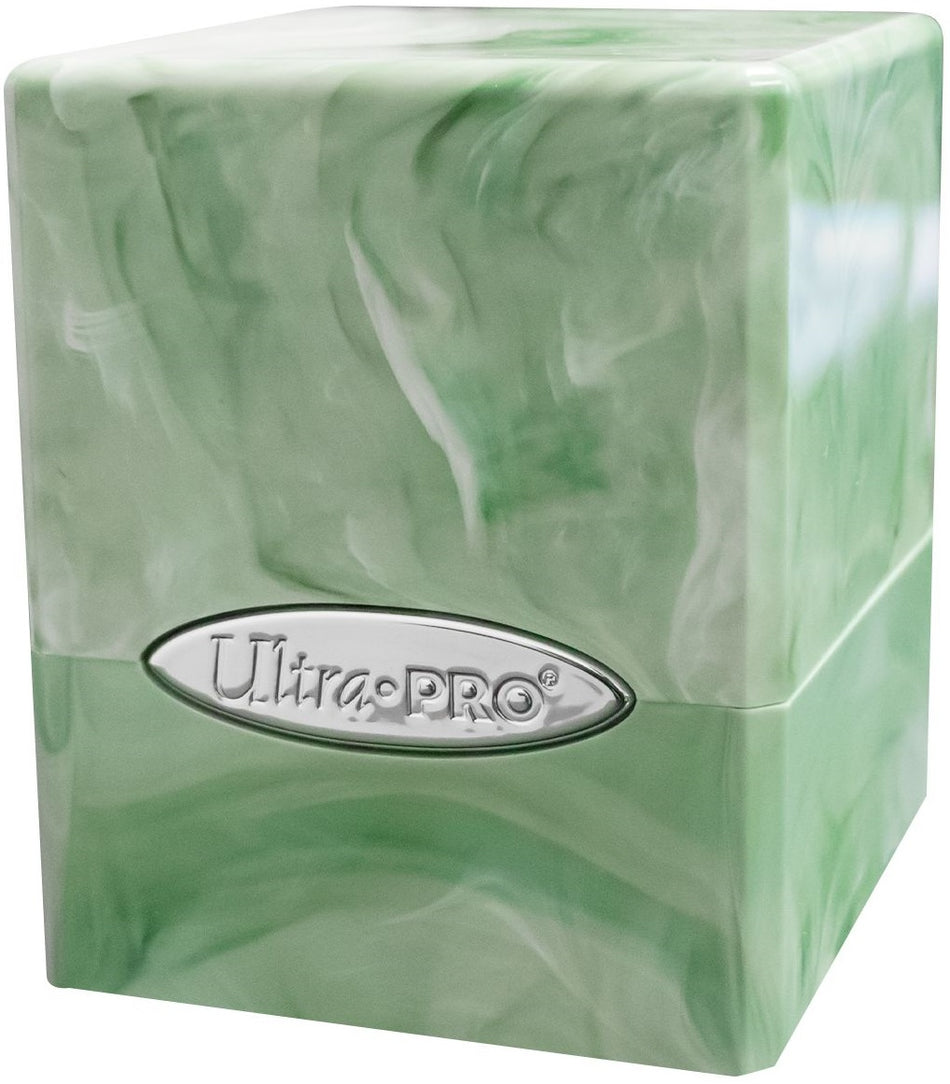 Ultra PRO Satin Cube Deck Box Lime Green/White