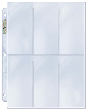 Ultra Pro Platinum Series 6-Pocket Pages (100 Count Box) - Collector's Avenue