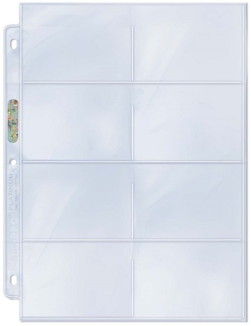 Ultra Pro Platinum Series 8-Pocket Pages (100 Count Box) - Collector's Avenue