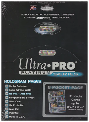 Ultra Pro Platinum Series 8-Pocket Pages (100 Count Box) - Collector's Avenue