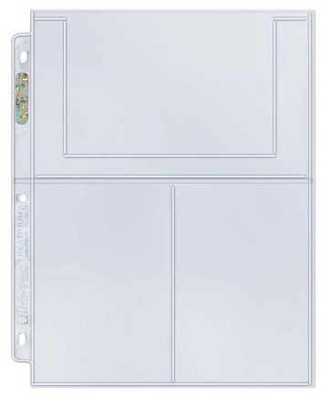 Ultra Pro Platinum Series 3-Pocket Pages 4"x6" (100 Count Box) - Collector's Avenue