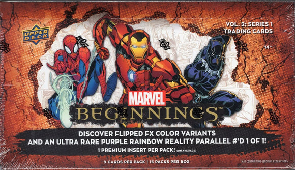 2022 Upper Deck Marvel Beginnings Volume 2 Series 1 Hobby Box