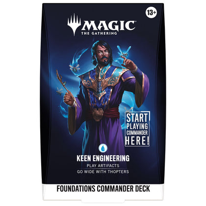 Magic The Gathering Foundations Commander Deck Keen Engineering