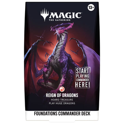Magic The Gathering Foundations Commander Deck Reign of Dragons