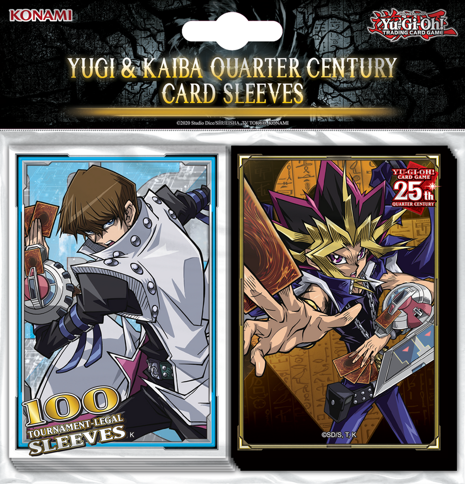 Yu-Gi-Oh! Konami Card Sleeves (100ct):Yugi & Kaiba Quarter Century - Collector's Avenue