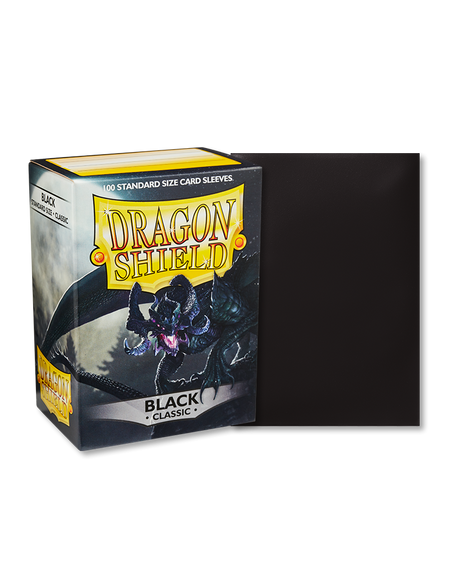 Dragon Shield Classic - standard size - 100 ct. Black - Collector's Avenue