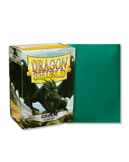 Dragon Shield Classic - standard size - 100 ct. Green - Collector's Avenue