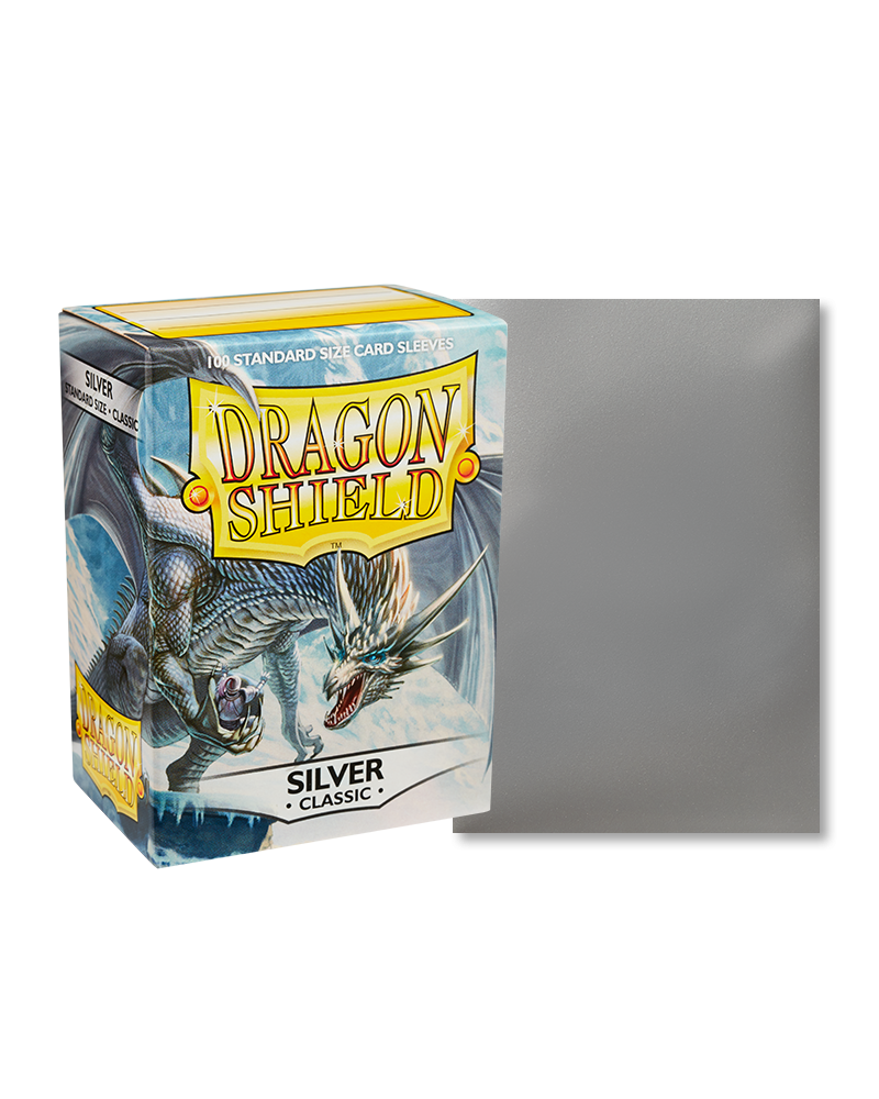 Dragon Shield Classic - standard size - 100 ct. Silver - Collector's Avenue