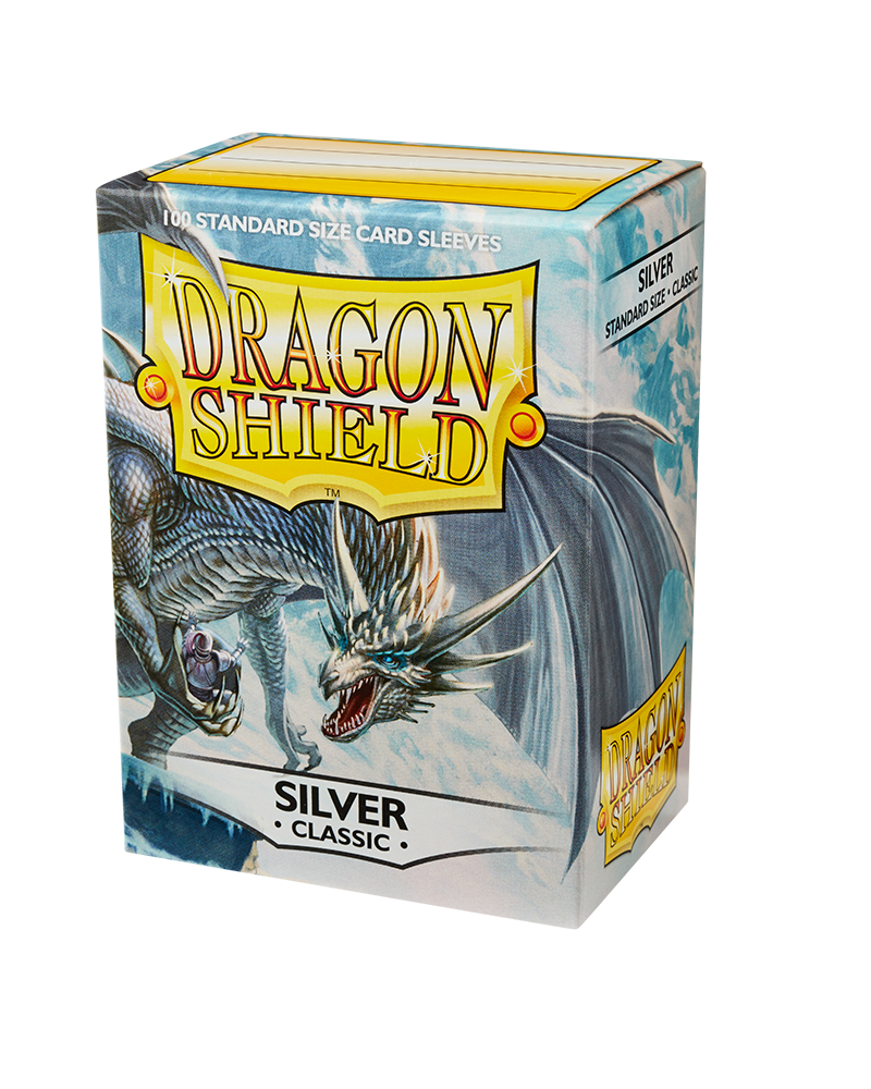 Dragon Shield Classic - standard size - 100 ct. Silver - Collector's Avenue