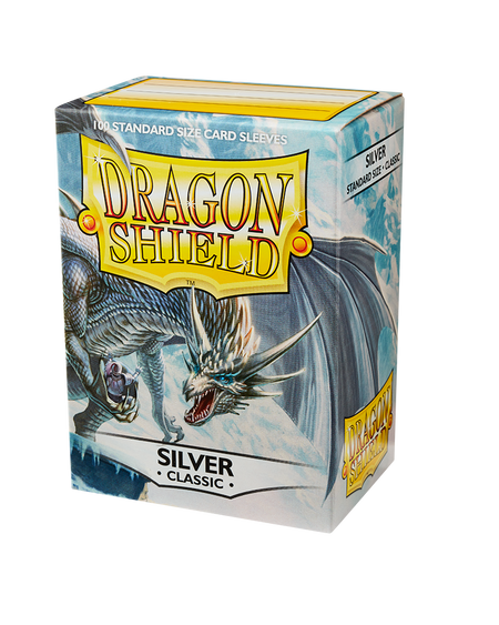 Dragon Shield Classic - standard size - 100 ct. Silver - Collector's Avenue