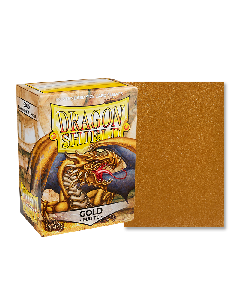 Dragon Shield Matte Standard Size 100 ct. Gold - Collector's Avenue