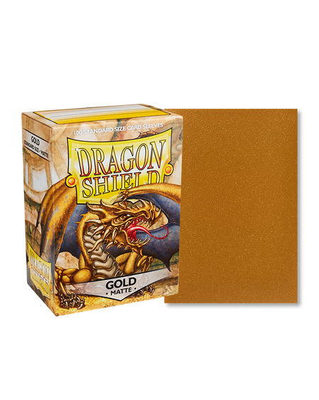 Dragon Shield Matte Standard Size 100 ct. Gold - Collector's Avenue