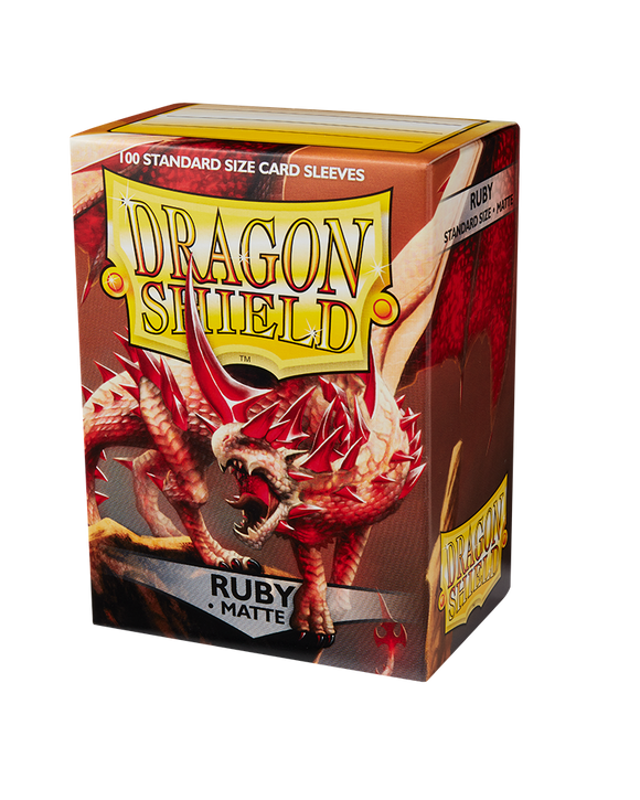 Dragon Shield Matte Standard Size 100 ct. Ruby
