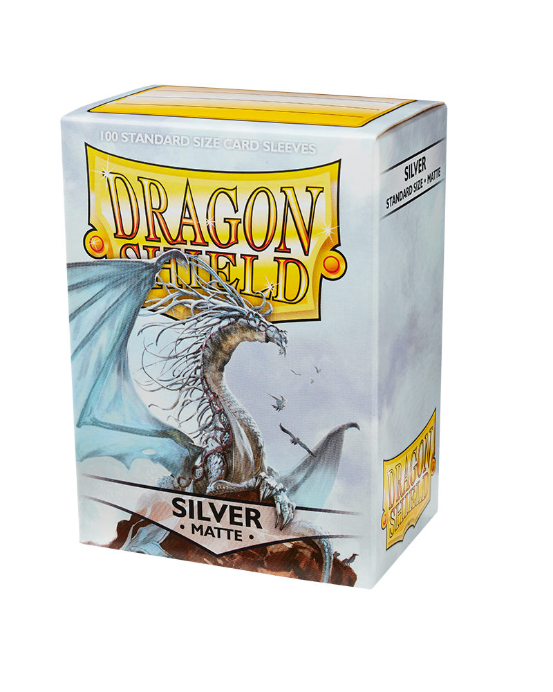 Dragon Shield Matte Standard Size 100 ct. Silver - Collector's Avenue