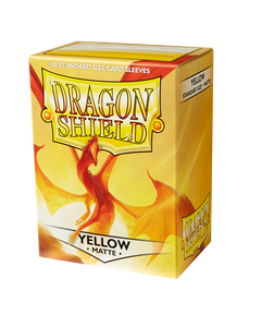 Dragon Shield Matte - standard size - 100 ct. Yellow