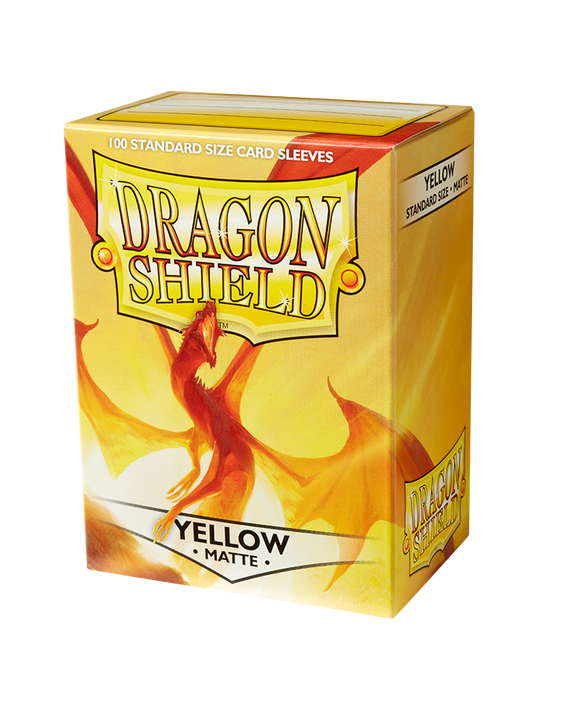 Dragon Shield Matte - standard size - 100 ct. Yellow