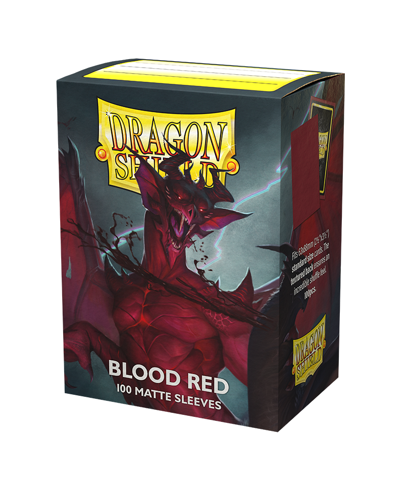 Dragon Shield Matte Standard Size 100 ct. Blood Red - Collector's Avenue