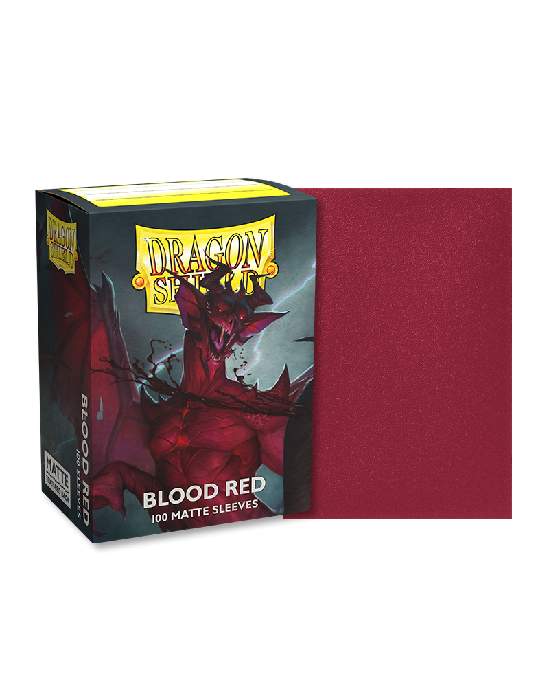 Dragon Shield Matte Standard Size 100 ct. Blood Red - Collector's Avenue