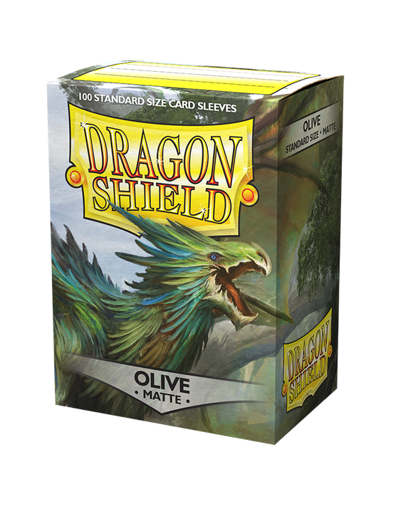 Dragon Shield Matte Standard Size 100 ct. Olive Green